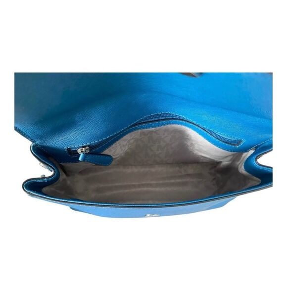 Michael Kors Denim Blue Ava Top Handle Satchel NWOT - Picture 13 of 14